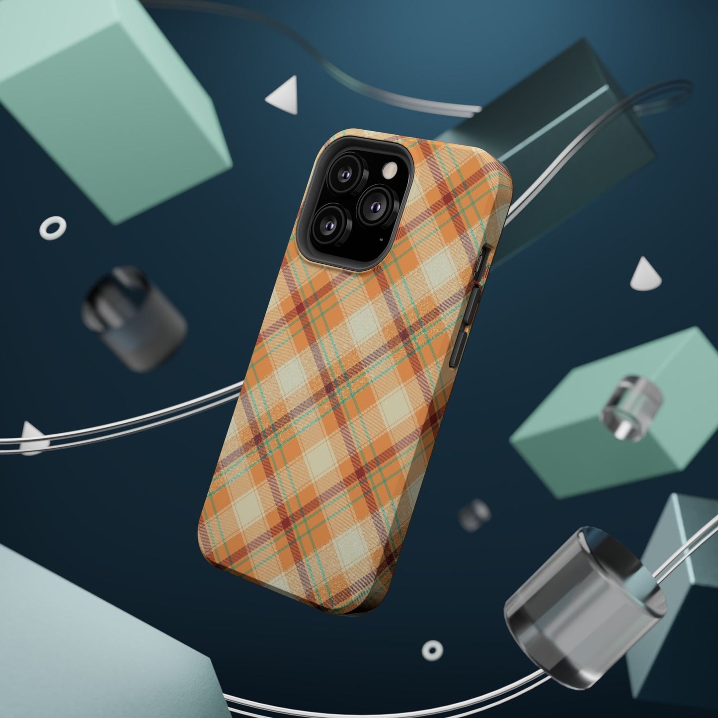 MagSafe Case - Warm Autumn Plaid Design - BOGO Cases