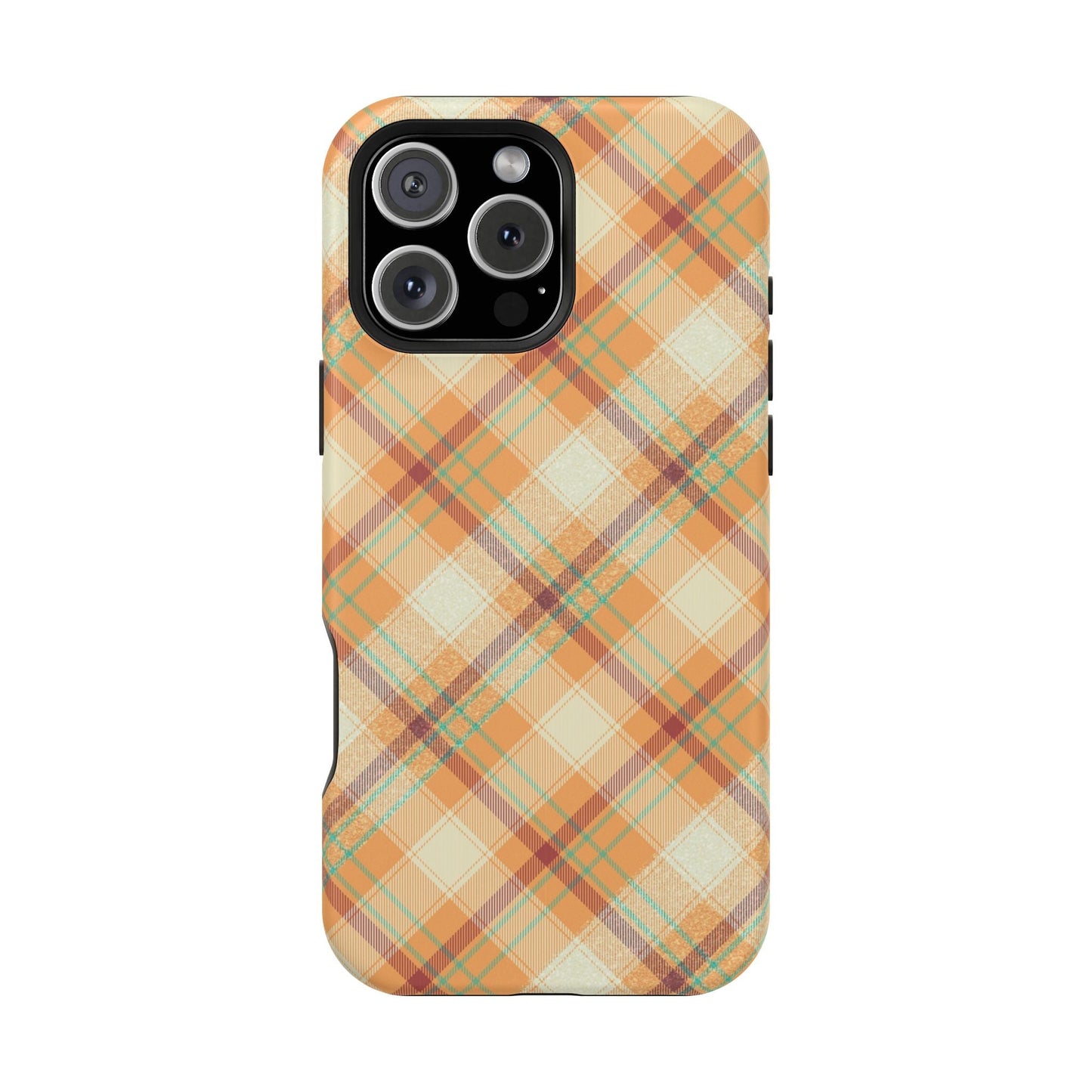 MagSafe Case - Warm Autumn Plaid Design - BOGO Cases