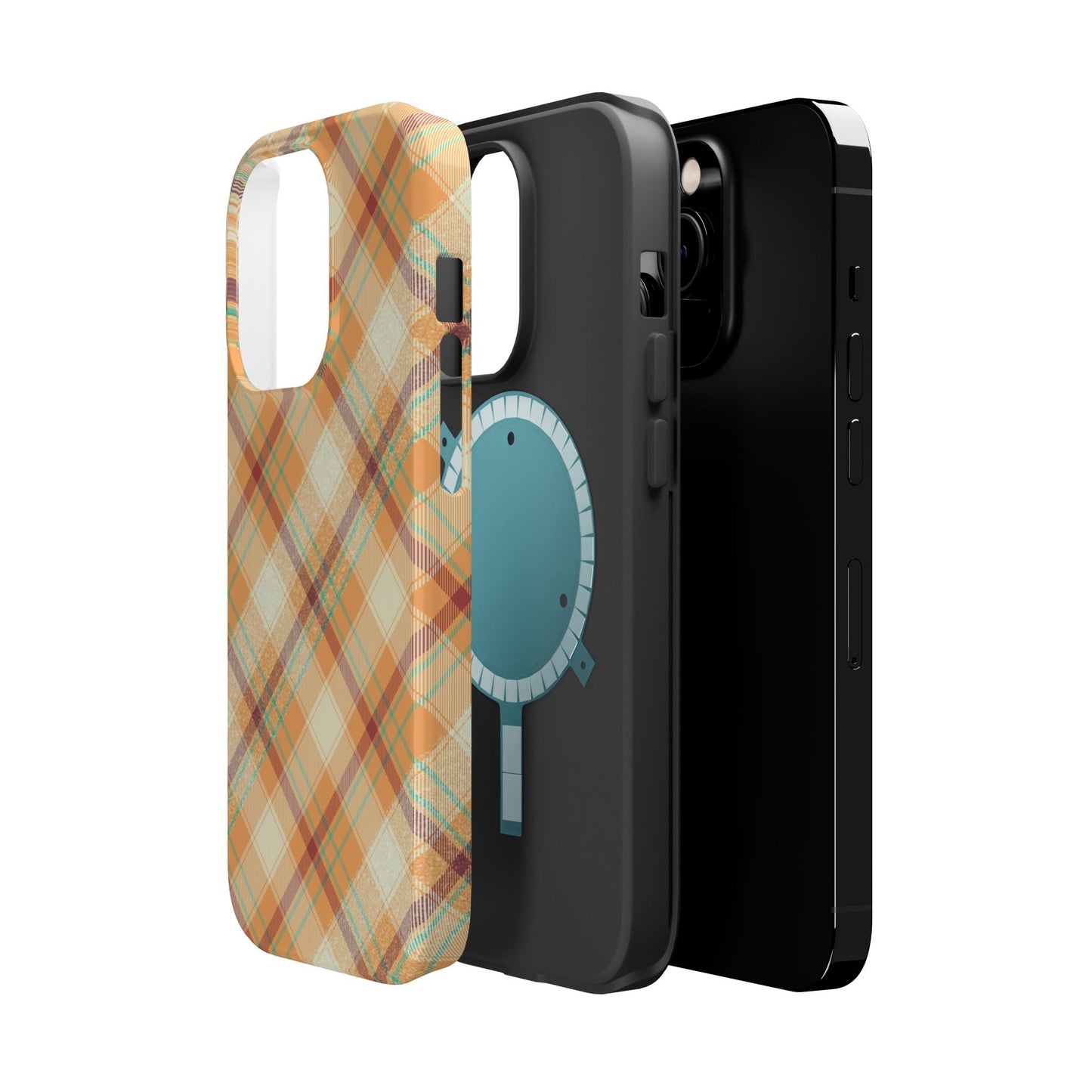 MagSafe Case - Warm Autumn Plaid Design - BOGO Cases