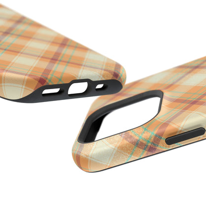 MagSafe Case - Warm Autumn Plaid Design - BOGO Cases