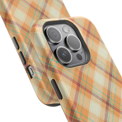 MagSafe Case - Warm Autumn Plaid Design - BOGO Cases