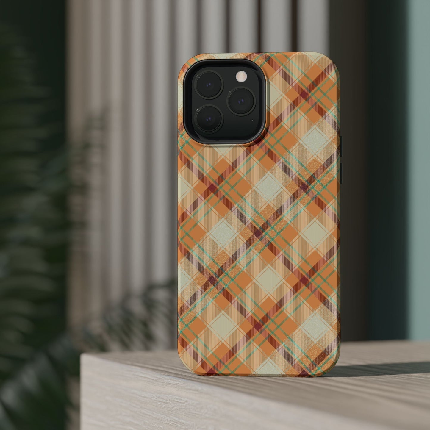MagSafe Case - Warm Autumn Plaid Design - BOGO Cases