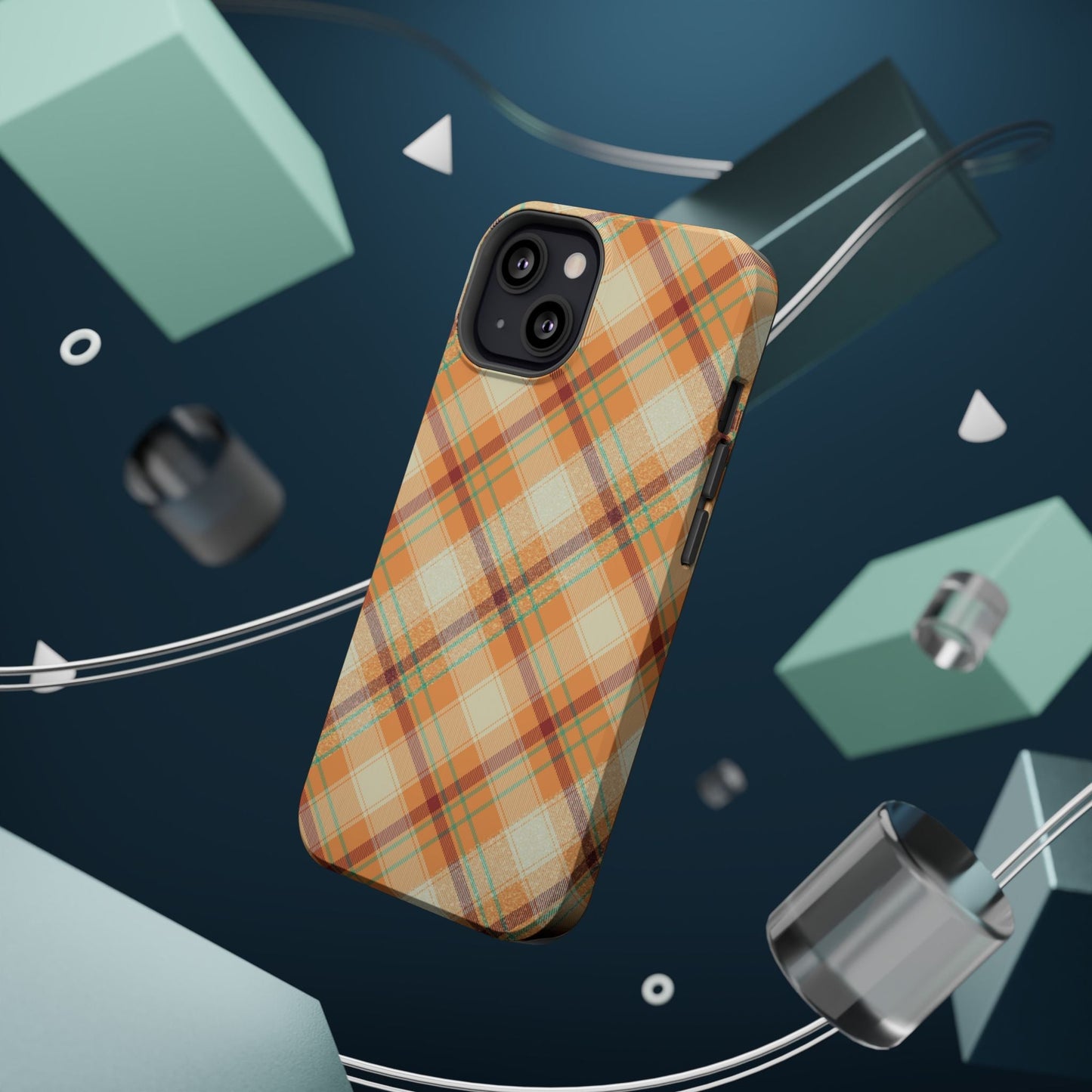 MagSafe Case - Warm Autumn Plaid Design - BOGO Cases