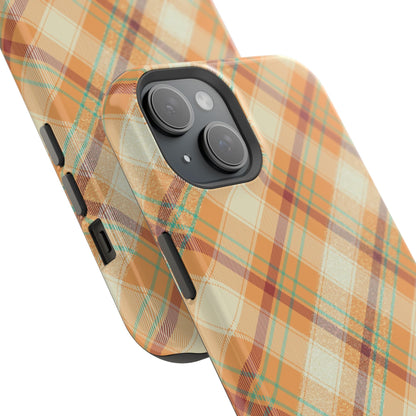 MagSafe Case - Warm Autumn Plaid Design - BOGO Cases