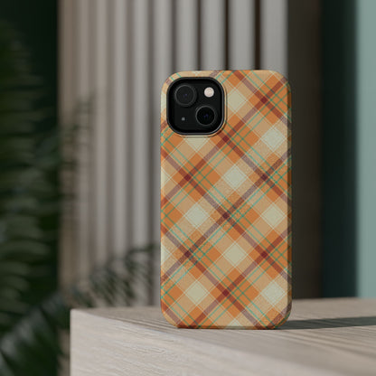 MagSafe Case - Warm Autumn Plaid Design - BOGO Cases