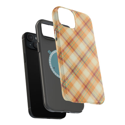 MagSafe Case - Warm Autumn Plaid Design - BOGO Cases