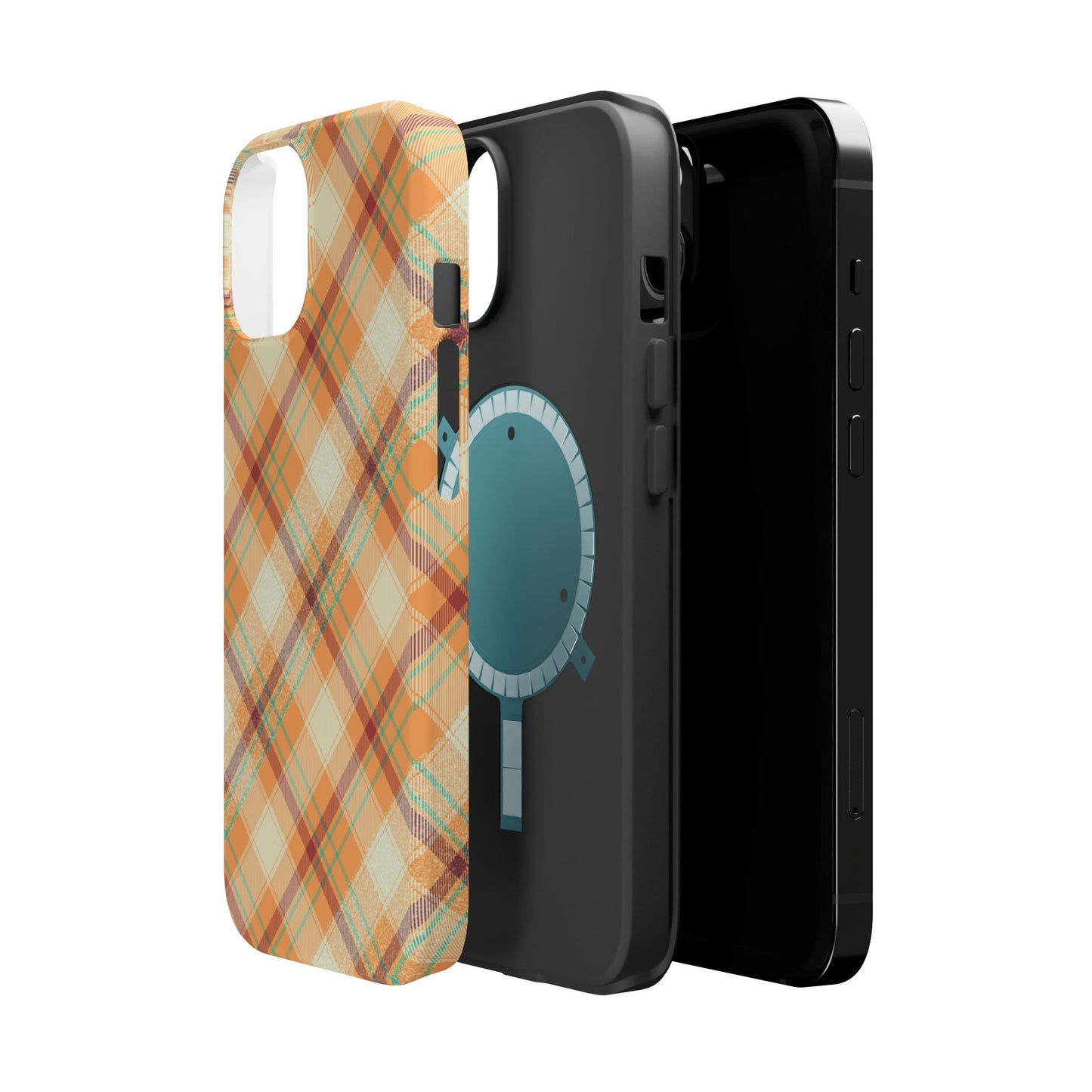 MagSafe Case - Warm Autumn Plaid Design - BOGO Cases