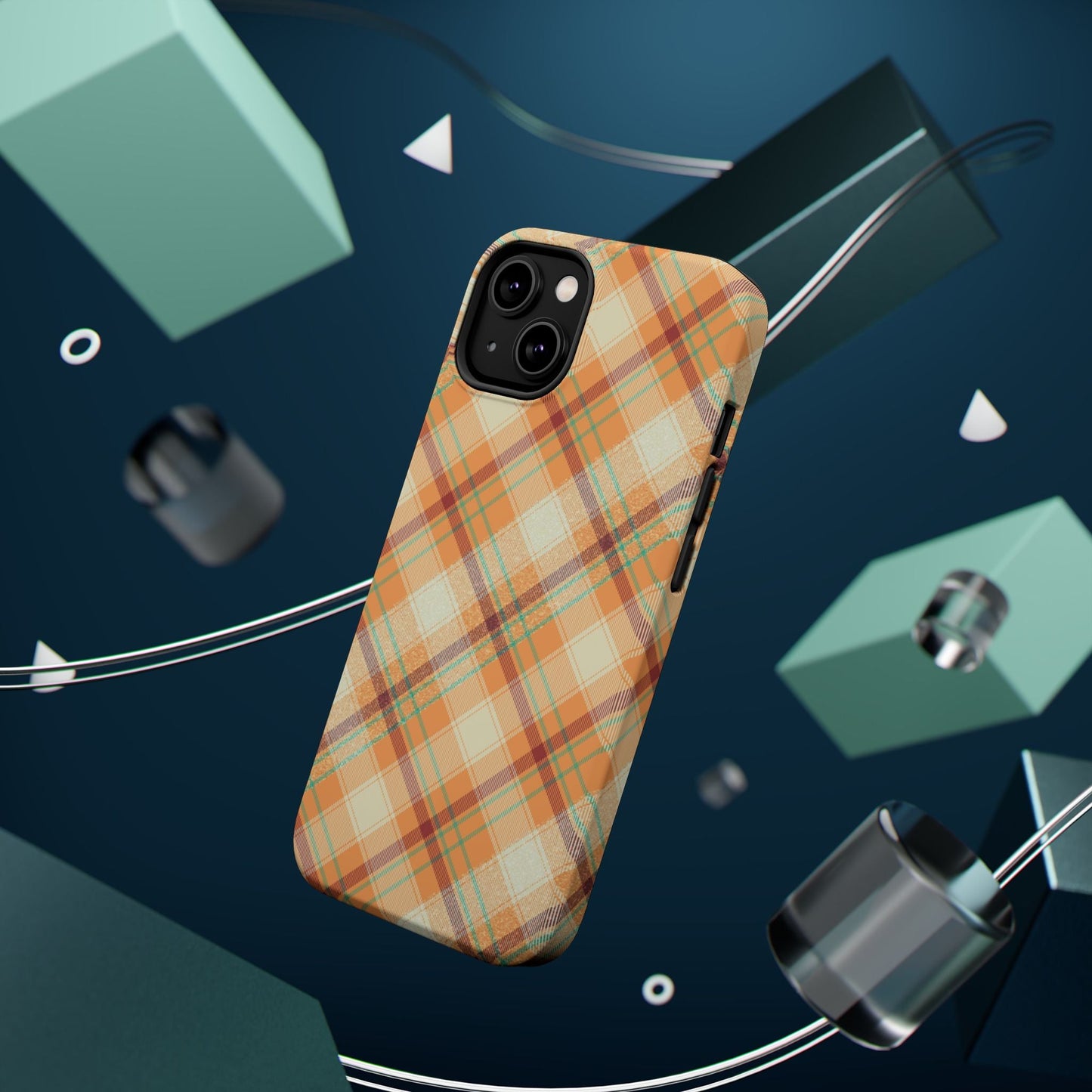 MagSafe Case - Warm Autumn Plaid Design - BOGO Cases