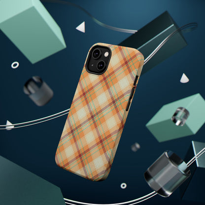 MagSafe Case - Warm Autumn Plaid Design - BOGO Cases