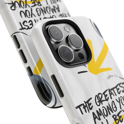 Matthew 23:11 Servant Leadership - iPhone Series Case - BOGO Cases