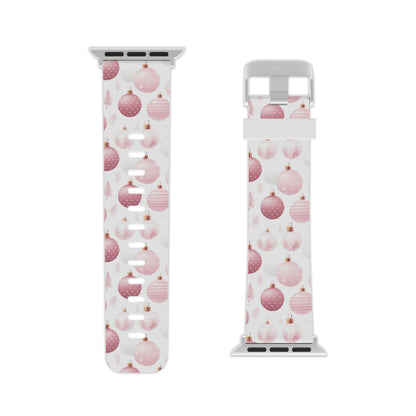 Merry in Pink Christmas Balls Apple Watch Band - BOGO Cases