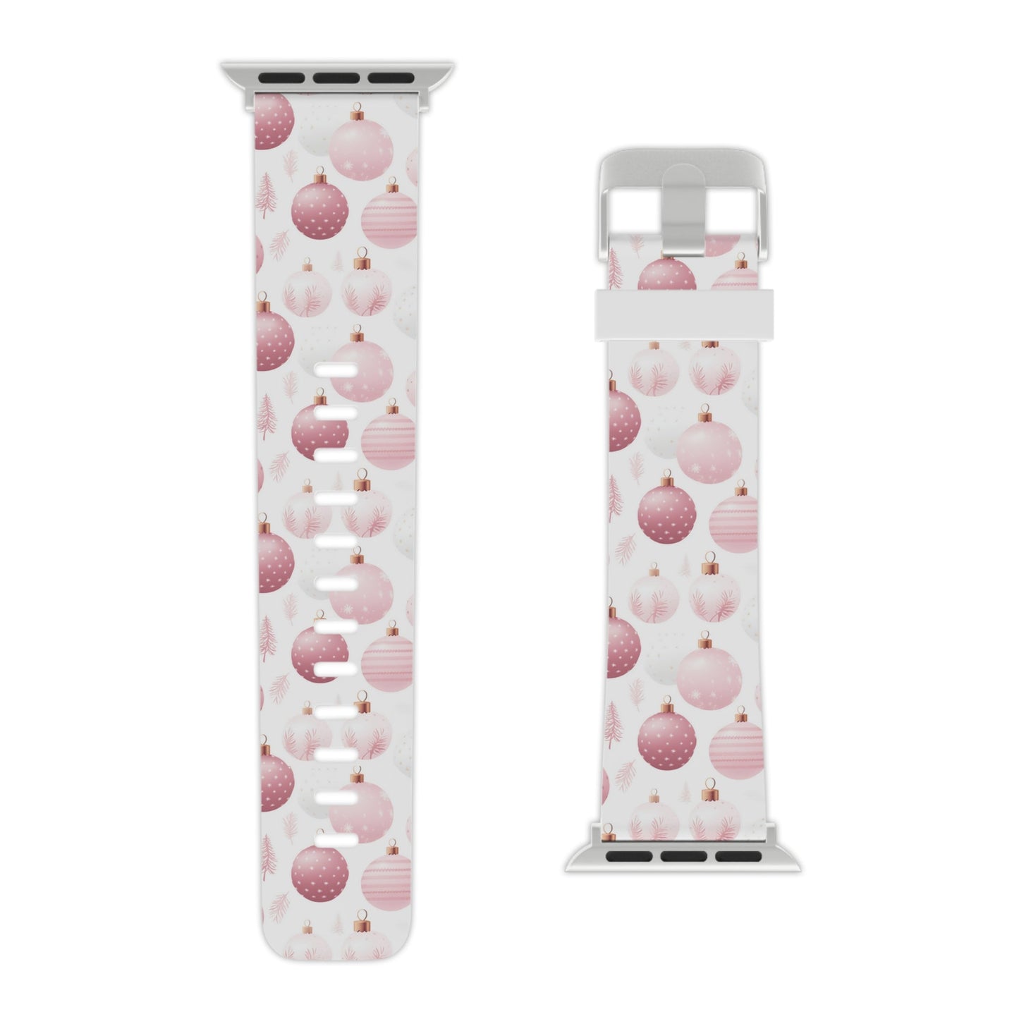 Merry in Pink Christmas Balls Apple Watch Band - BOGO Cases