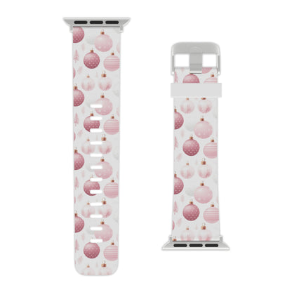Merry in Pink Christmas Balls Apple Watch Band - BOGO Cases