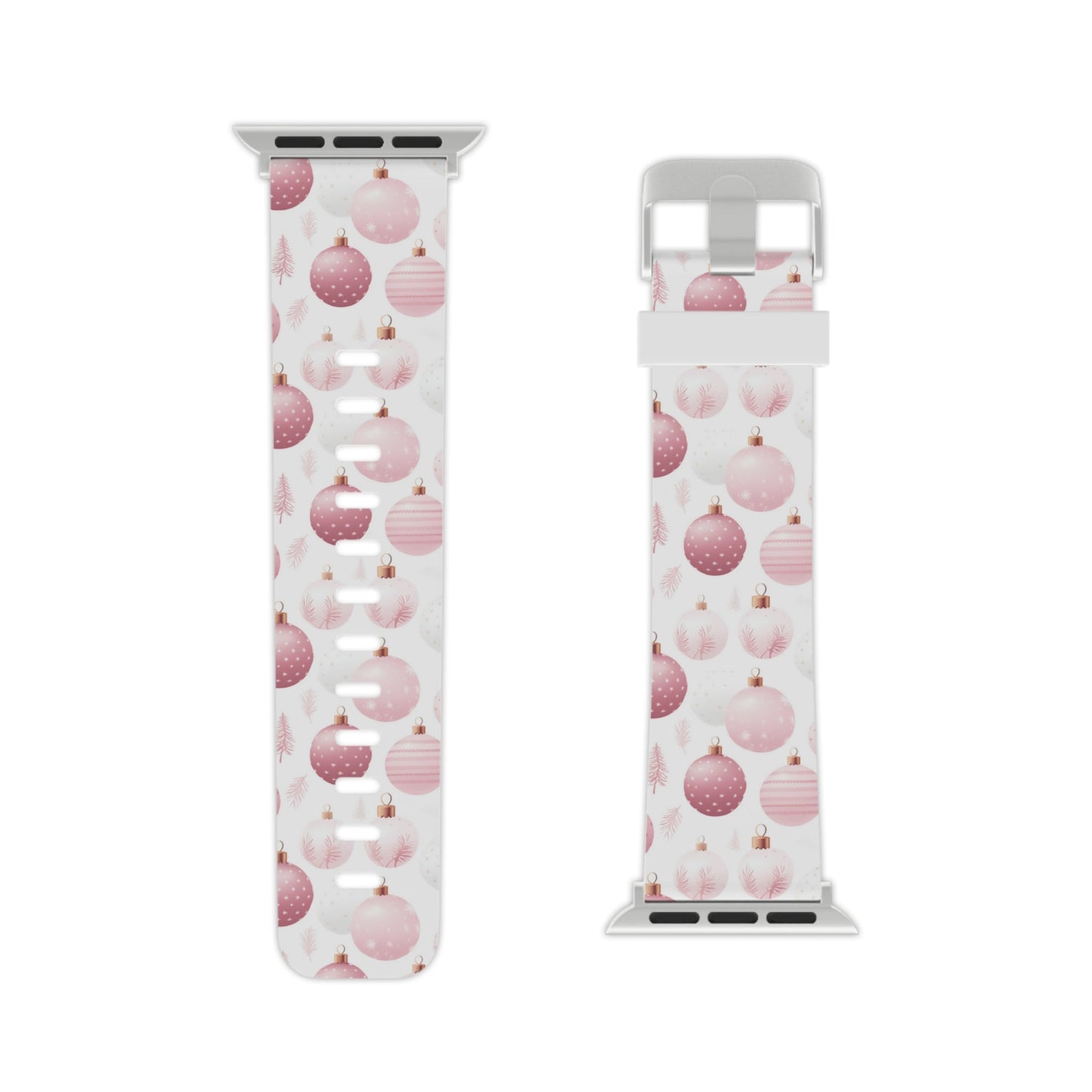 Merry in Pink Christmas Balls Apple Watch Band - BOGO Cases
