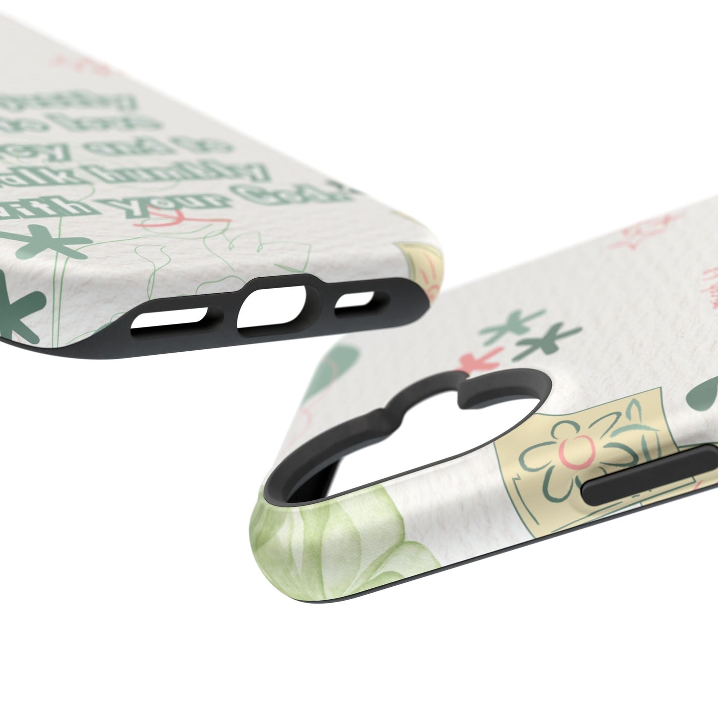Micah 6:8 Act Justly Floral - MagSafe iPhone Case - BOGO Cases