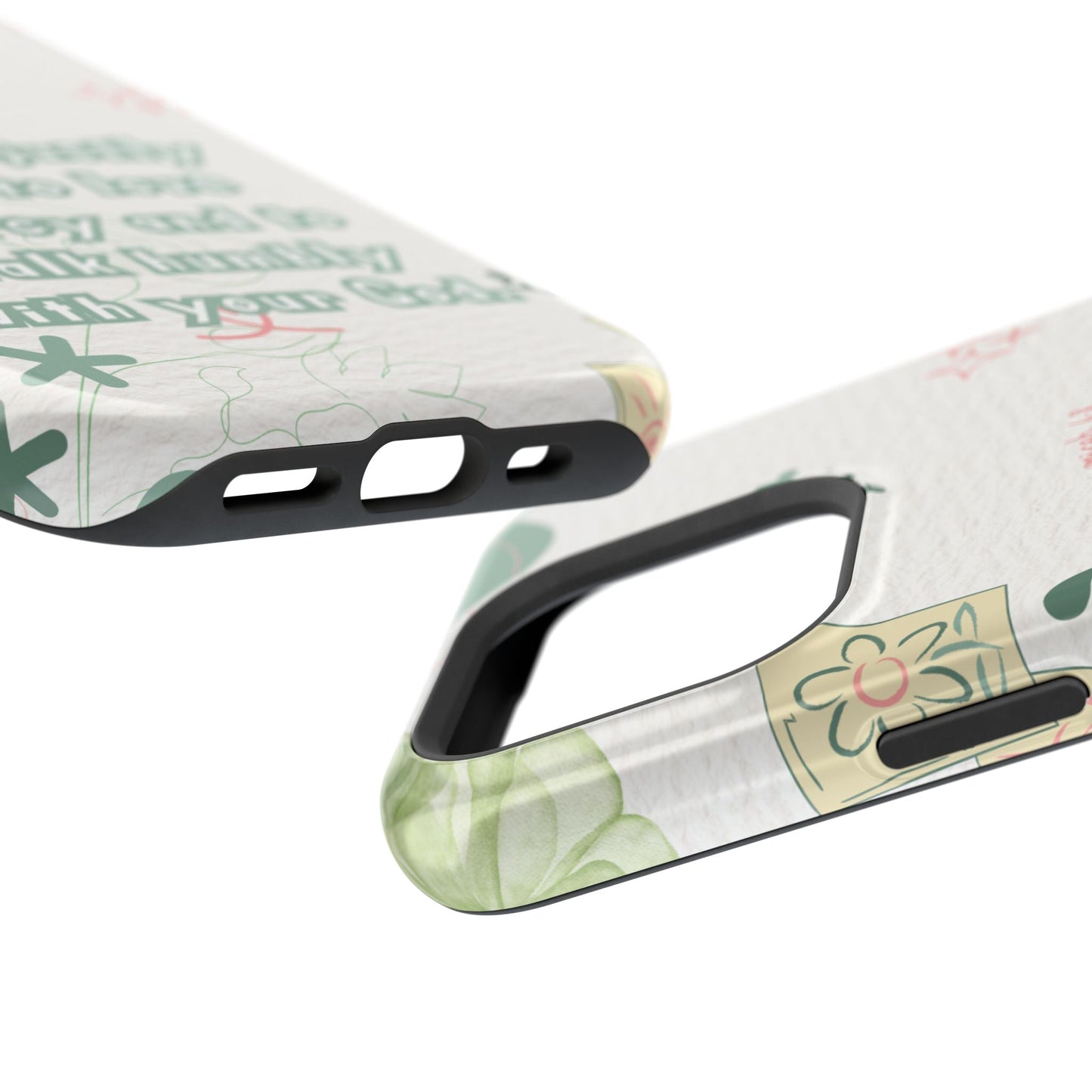 Micah 6:8 Act Justly Floral - MagSafe iPhone Case - BOGO Cases