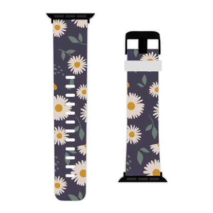 Midnight Daisy Apple Watch Band | Elegant Floral Design - BOGO Cases