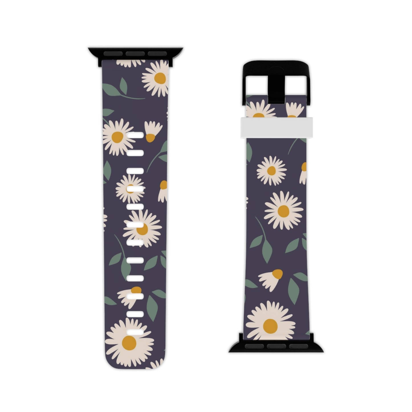 Midnight Daisy Apple Watch Band | Elegant Floral Design - BOGO Cases