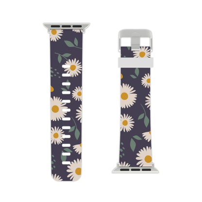 Midnight Daisy Apple Watch Band | Elegant Floral Design - BOGO Cases