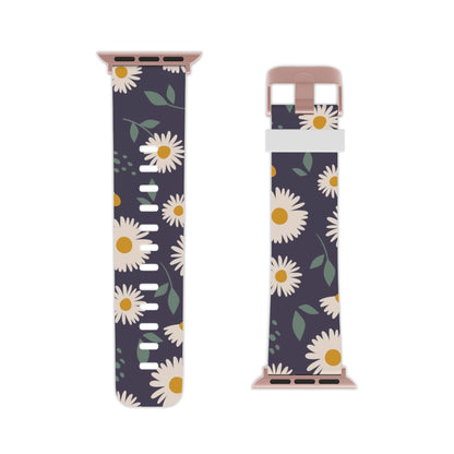 Midnight Daisy Apple Watch Band | Elegant Floral Design - BOGO Cases