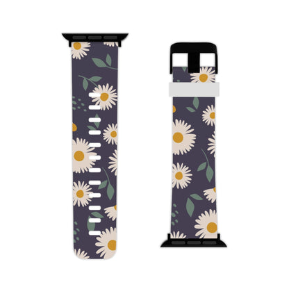 Midnight Daisy Apple Watch Band | Elegant Floral Design - BOGO Cases