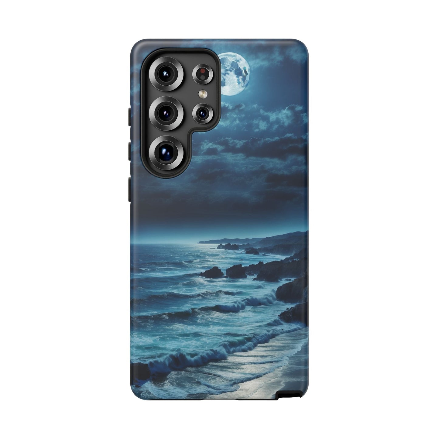 Midnight Ocean Moon - Samsung Galaxy Case - BOGO Cases