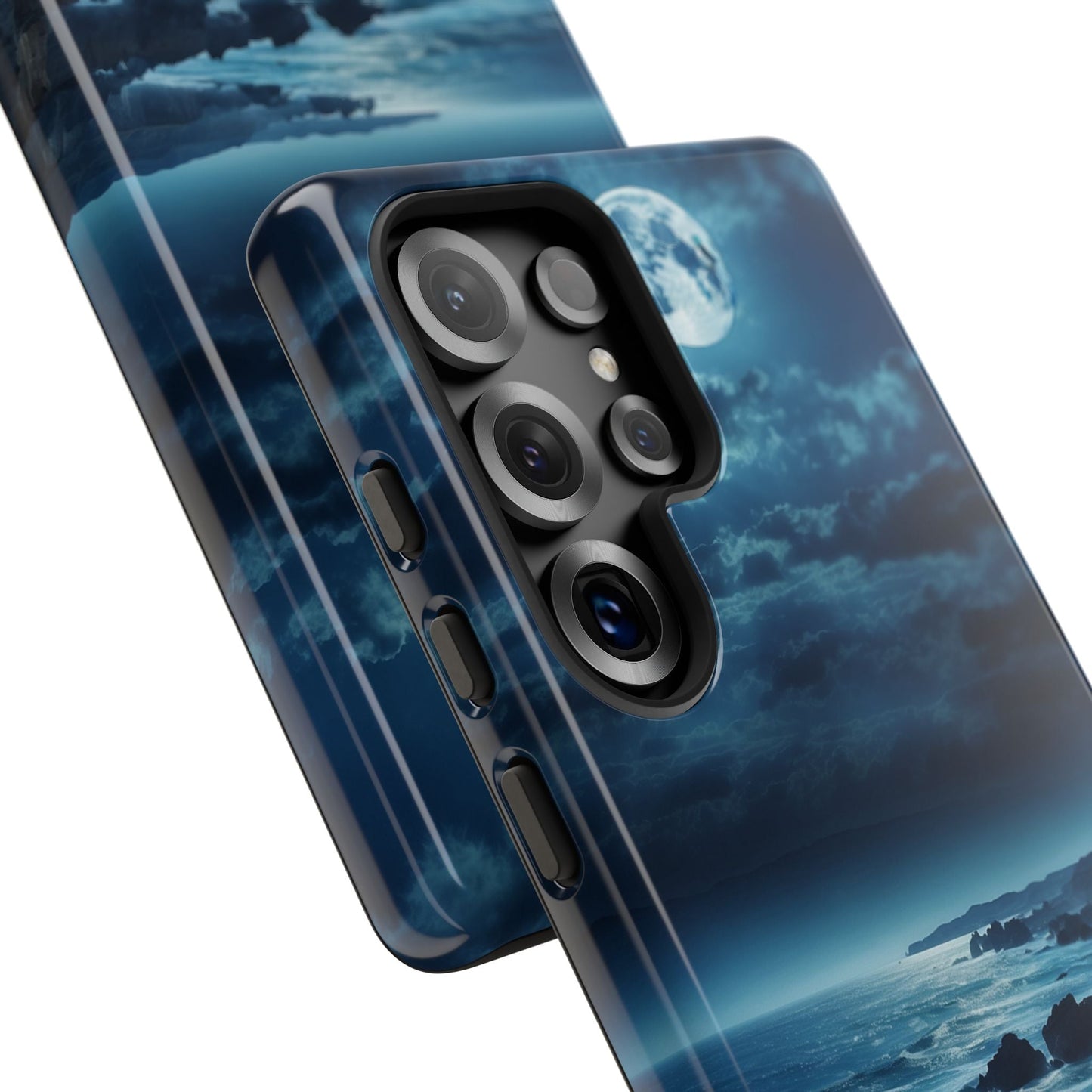 Midnight Ocean Moon - Samsung Galaxy Case - BOGO Cases