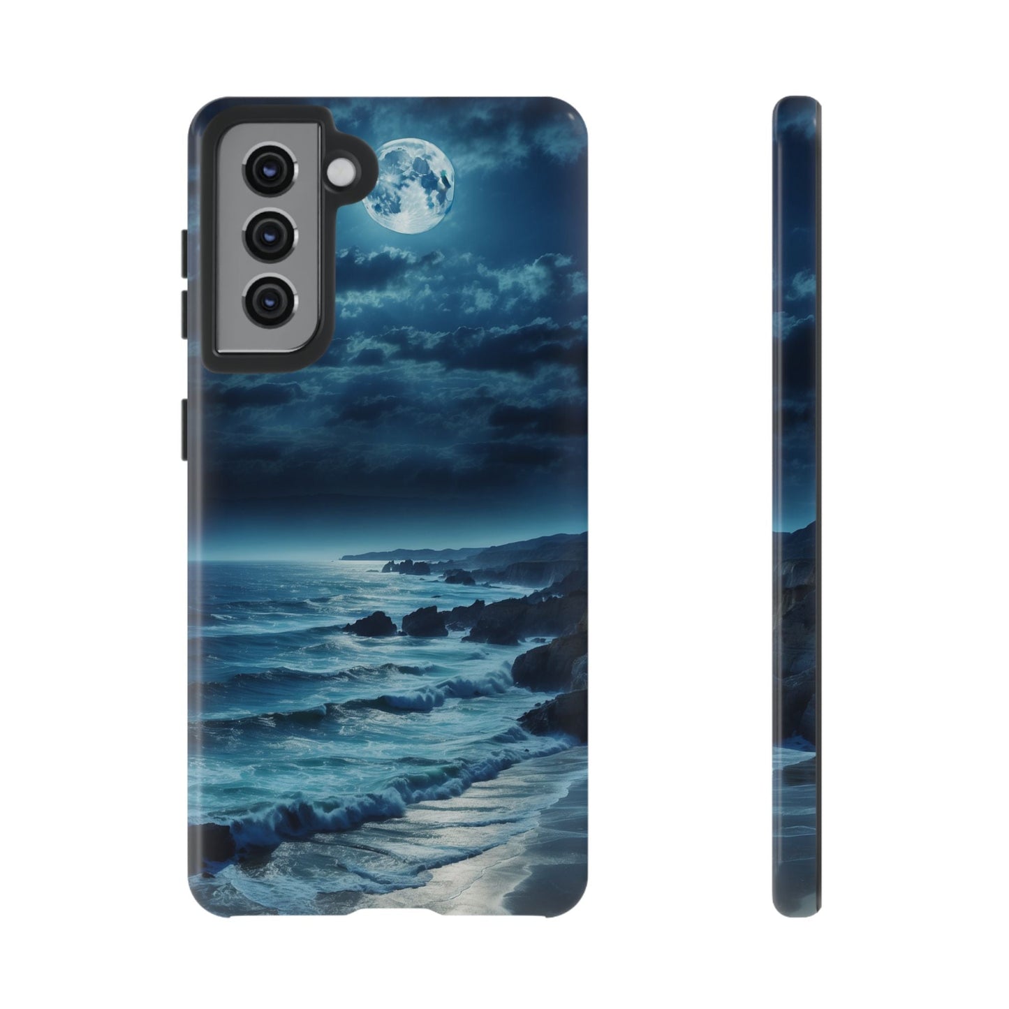 Midnight Ocean Moon - Samsung Galaxy Case - BOGO Cases