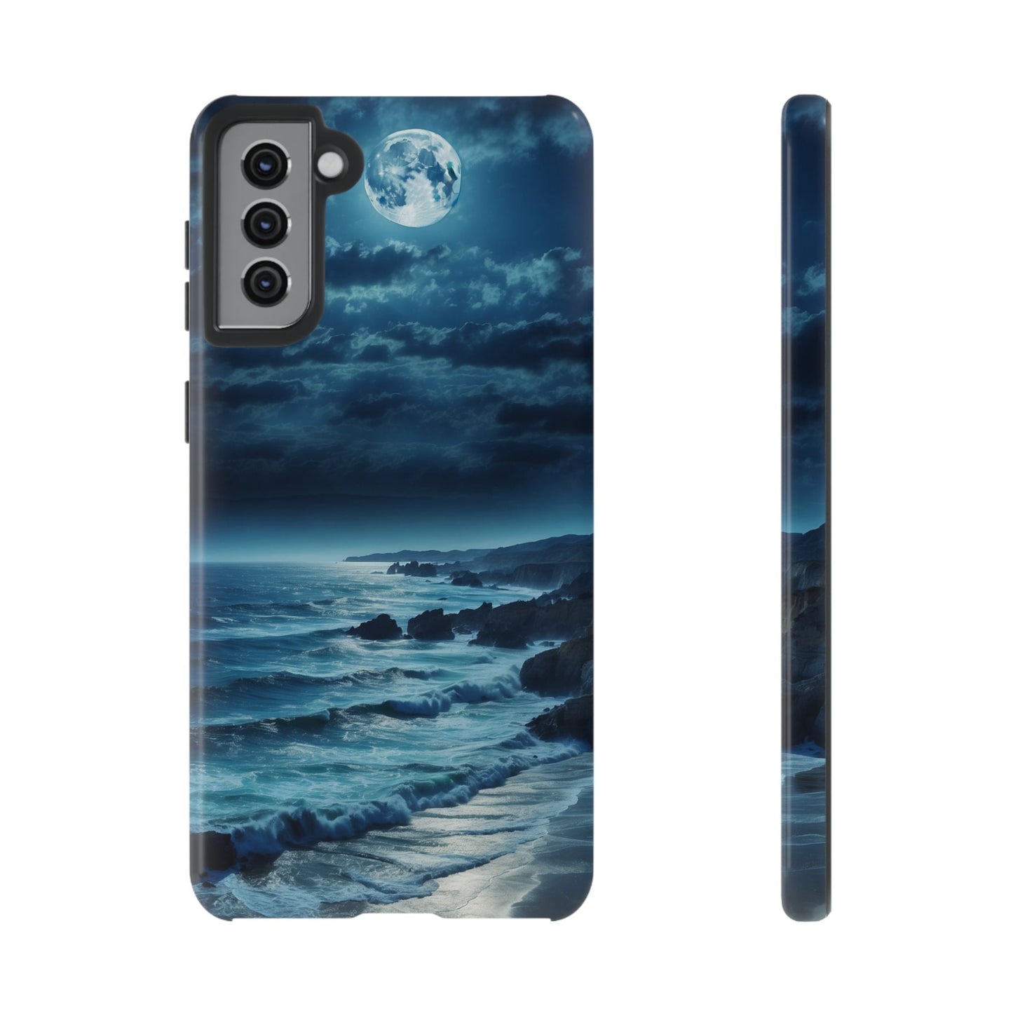 Midnight Ocean Moon - Samsung Galaxy Case - BOGO Cases