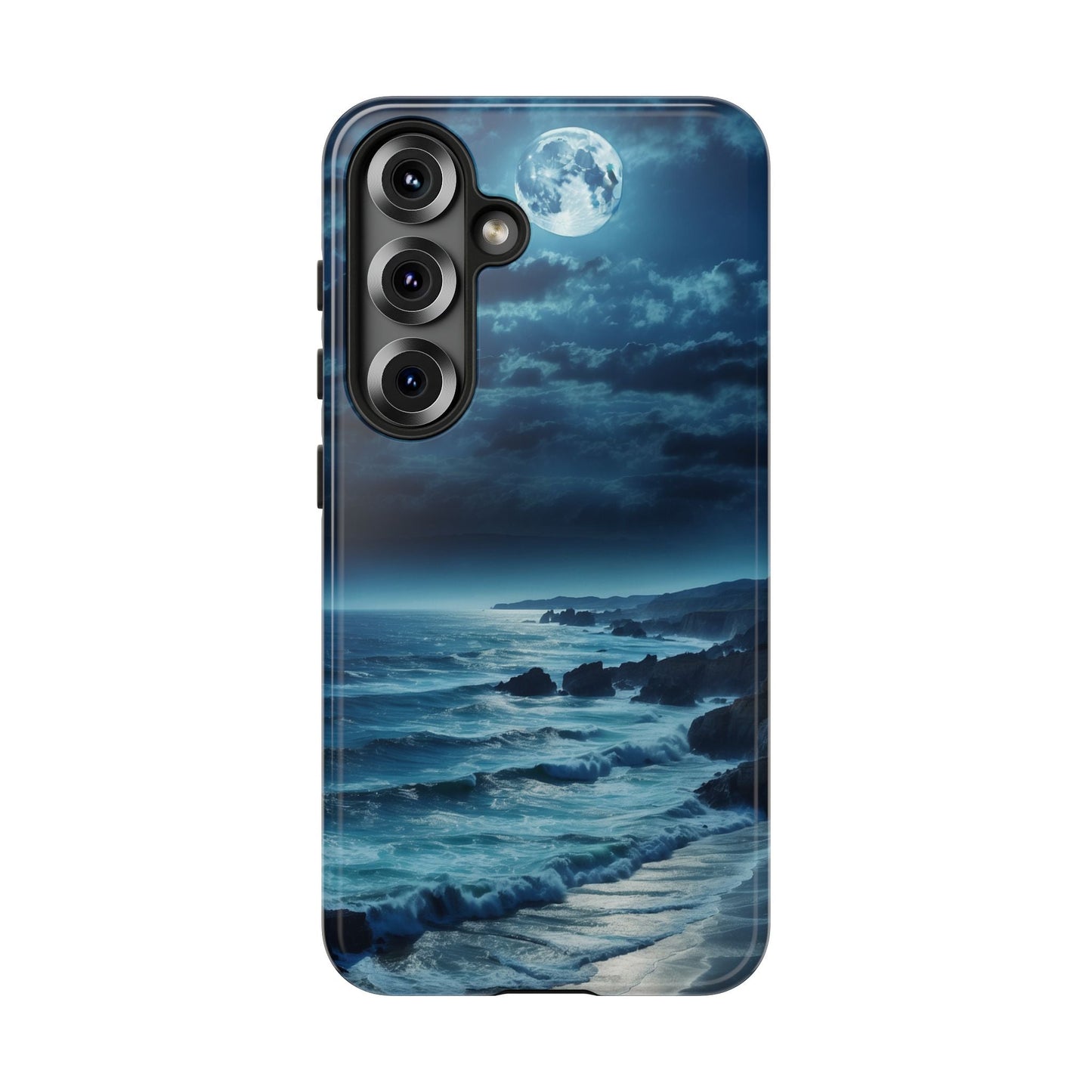 Midnight Ocean Moon - Samsung Galaxy Case - BOGO Cases
