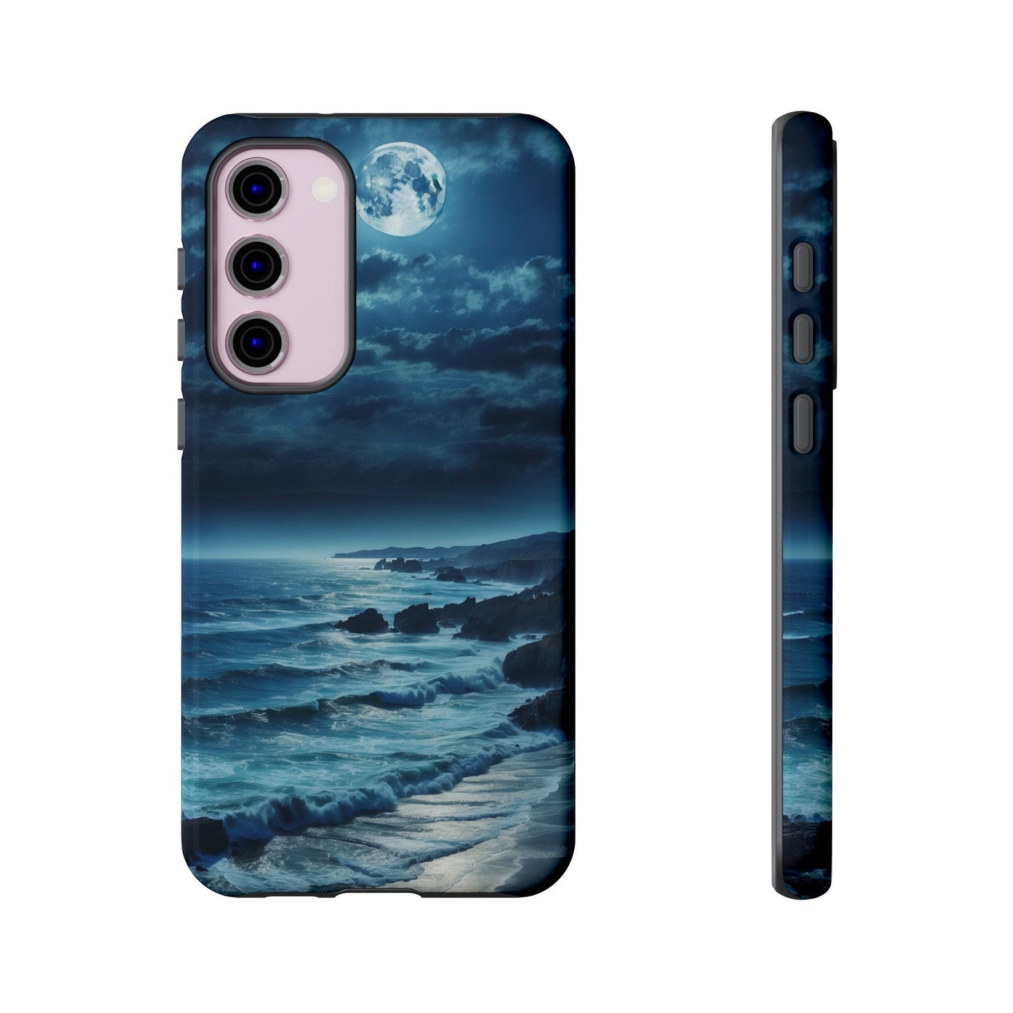 Midnight Ocean Moon - Samsung Galaxy Case - BOGO Cases