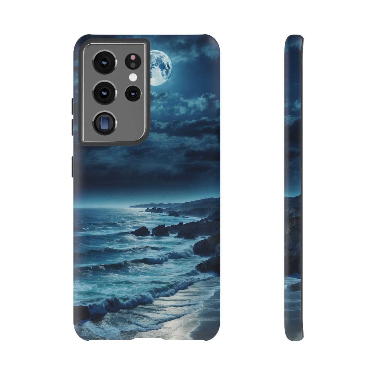 Midnight Ocean Moon - Samsung Galaxy Case - BOGO Cases