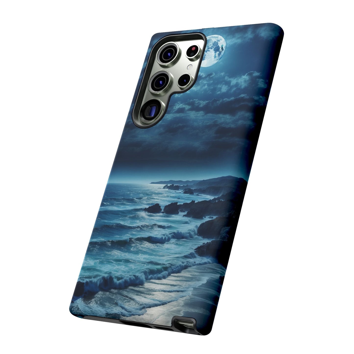 Midnight Ocean Moon - Samsung Galaxy Case - BOGO Cases