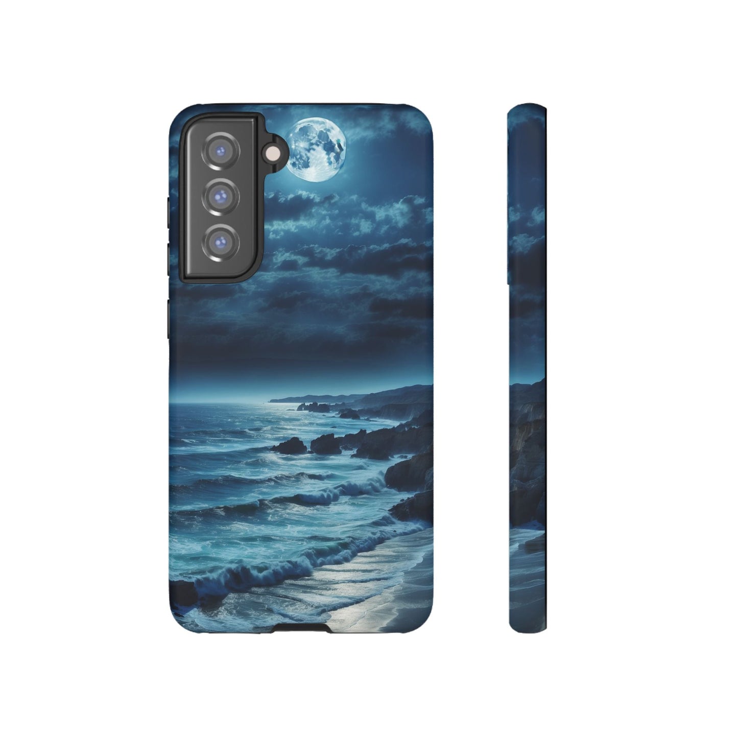 Midnight Ocean Moon - Samsung Galaxy Case - BOGO Cases