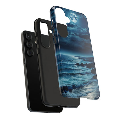 Midnight Ocean Moon - Samsung Galaxy Case - BOGO Cases