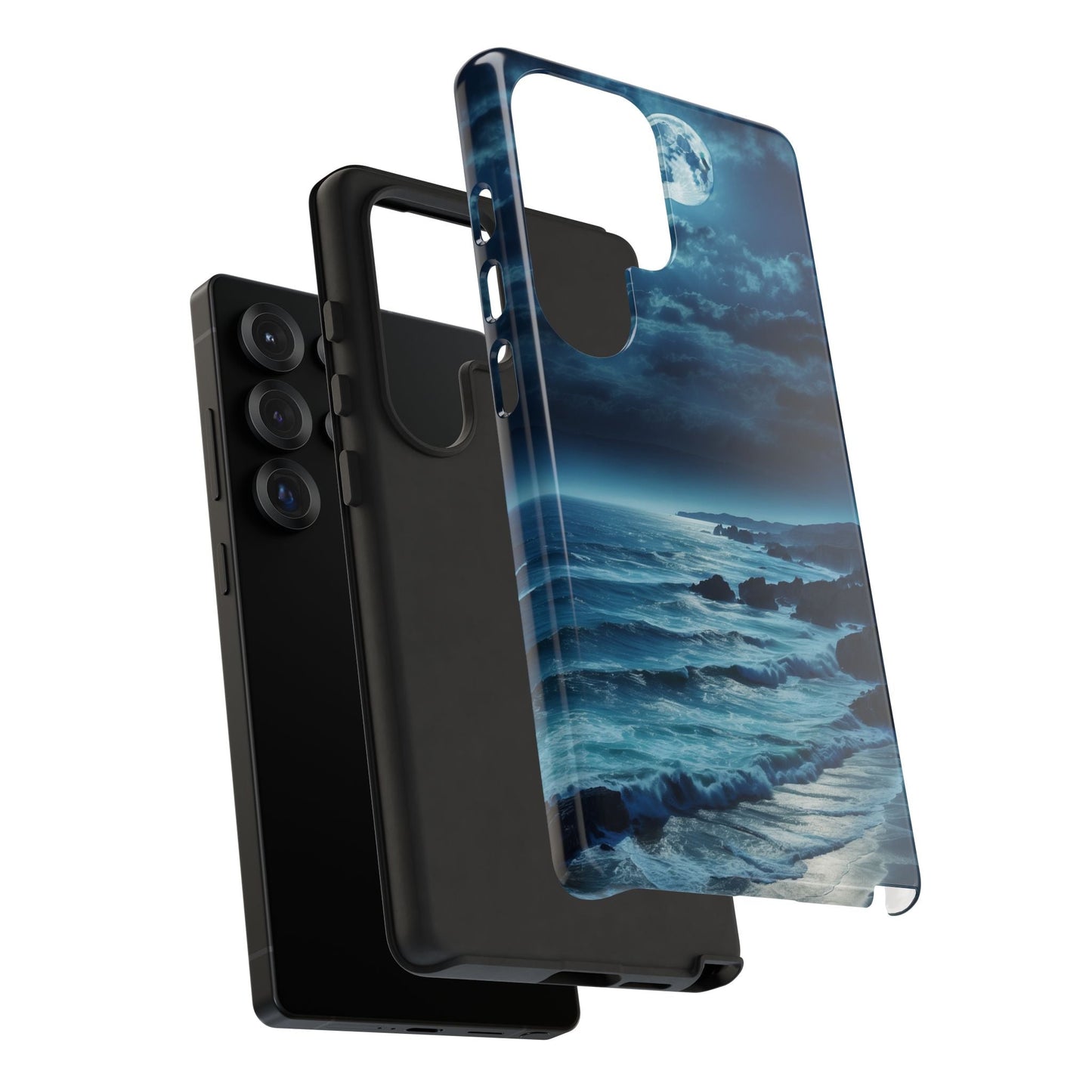 Midnight Ocean Moon - Samsung Galaxy Case - BOGO Cases