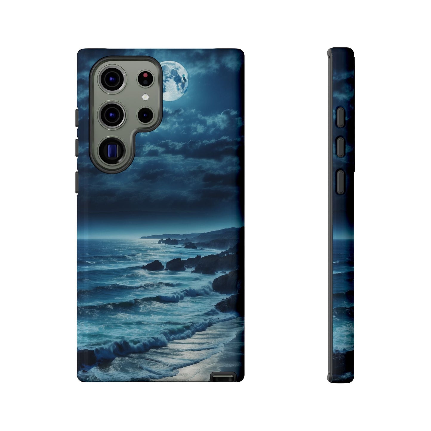 Midnight Ocean Moon - Samsung Galaxy Case - BOGO Cases