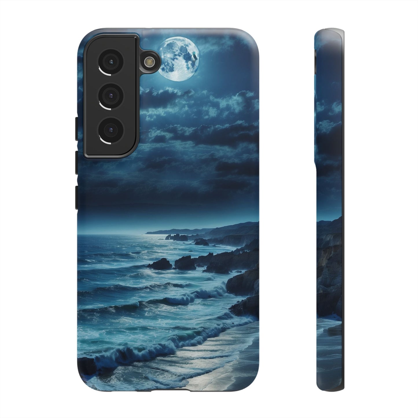 Midnight Ocean Moon - Samsung Galaxy Case - BOGO Cases