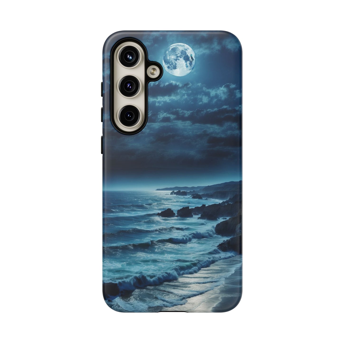 Midnight Ocean Moon - Samsung Galaxy Case - BOGO Cases