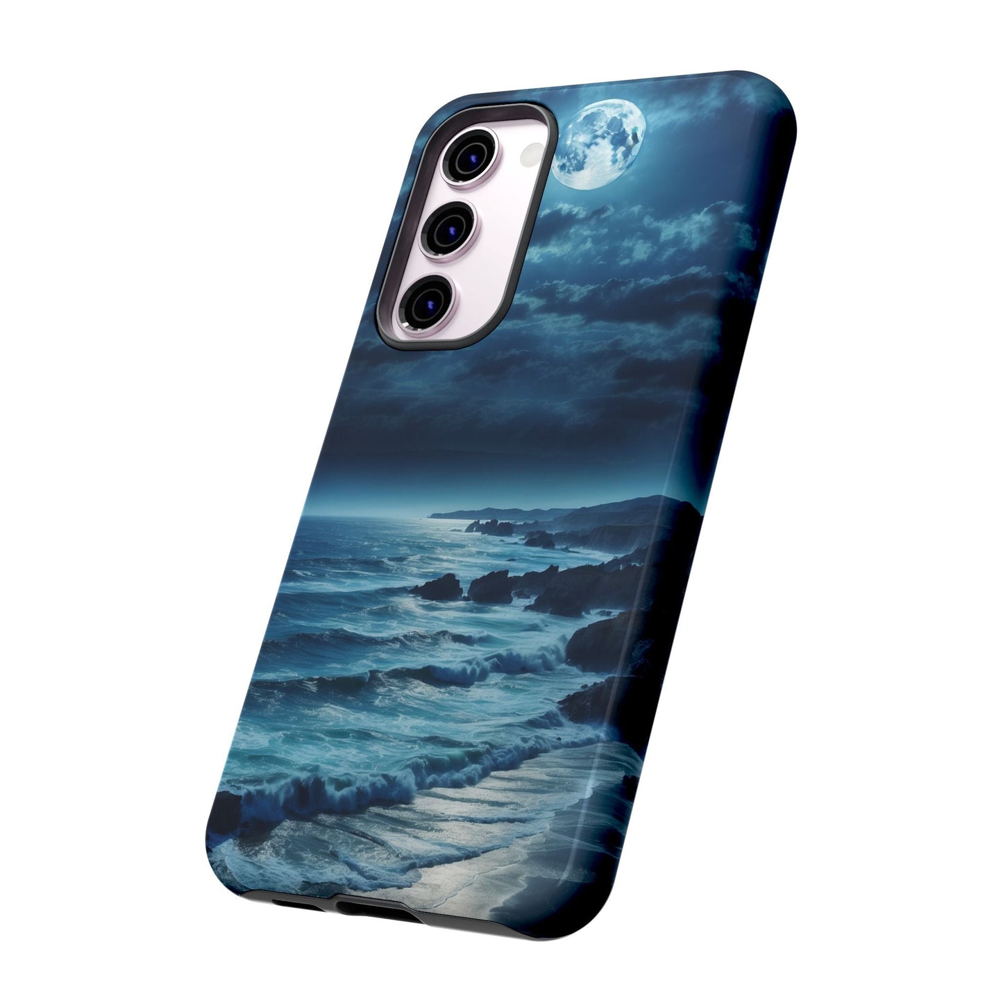 Midnight Ocean Moon - Samsung Galaxy Case - BOGO Cases