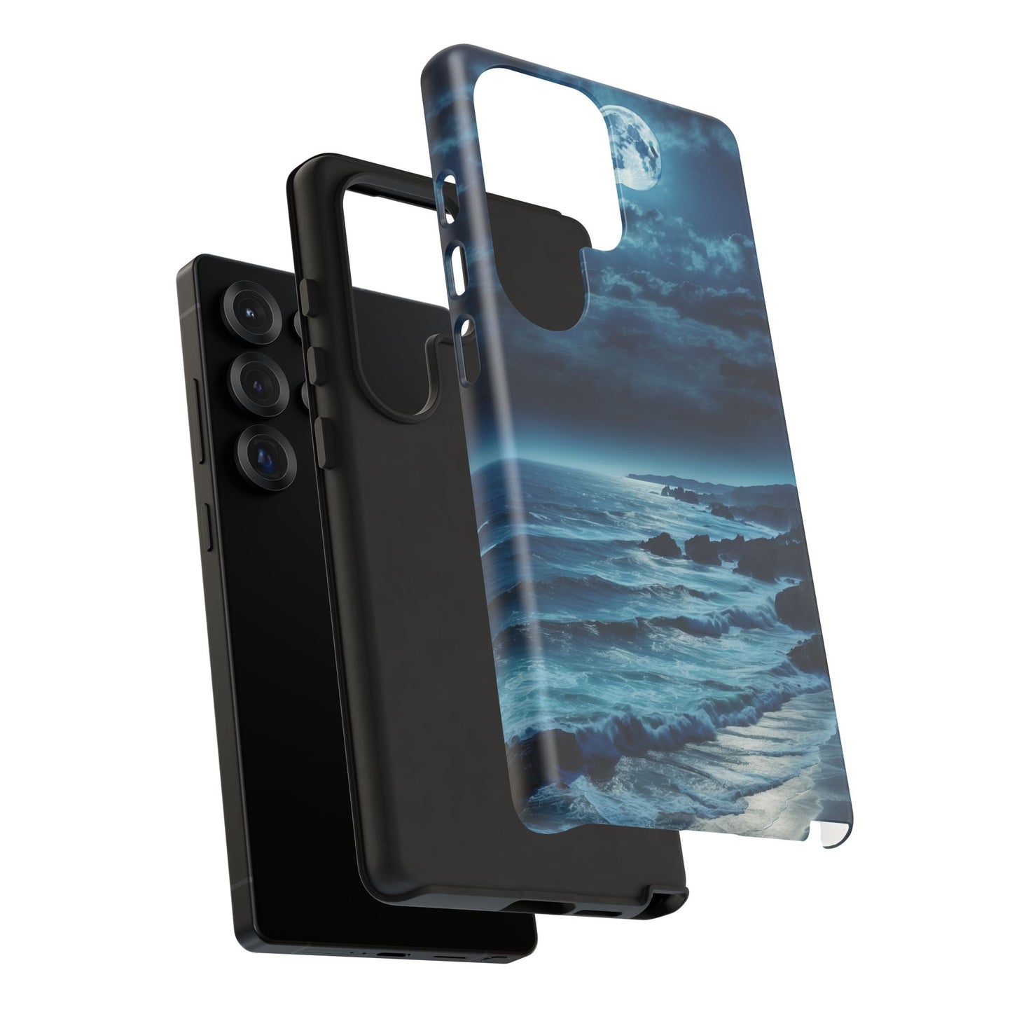 Midnight Ocean Moon - Samsung Galaxy Case - BOGO Cases