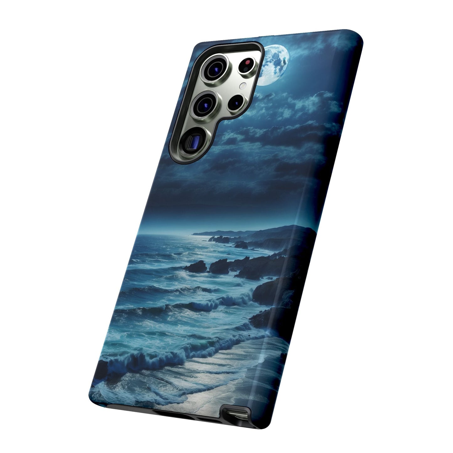 Midnight Ocean Moon - Samsung Galaxy Case - BOGO Cases