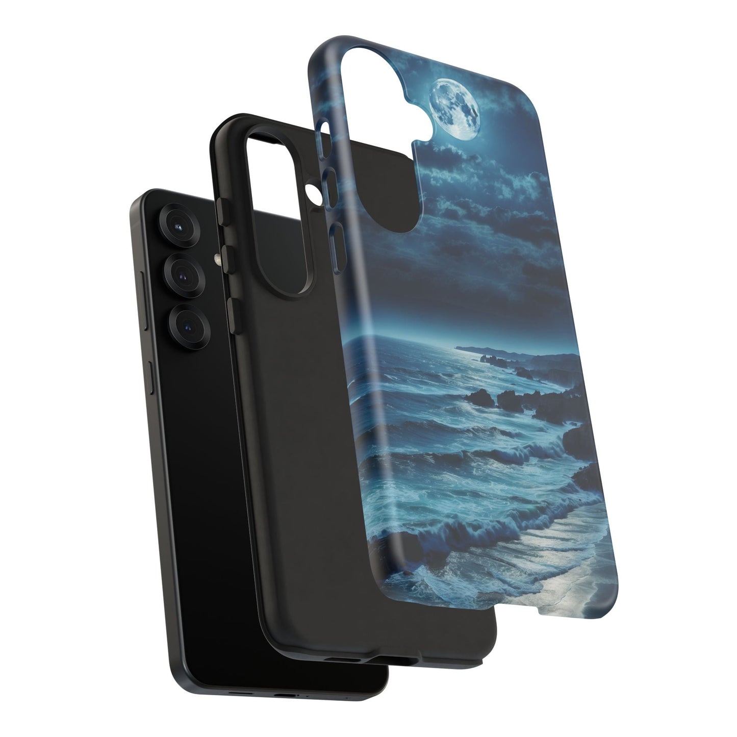 Midnight Ocean Moon - Samsung Galaxy Case - BOGO Cases