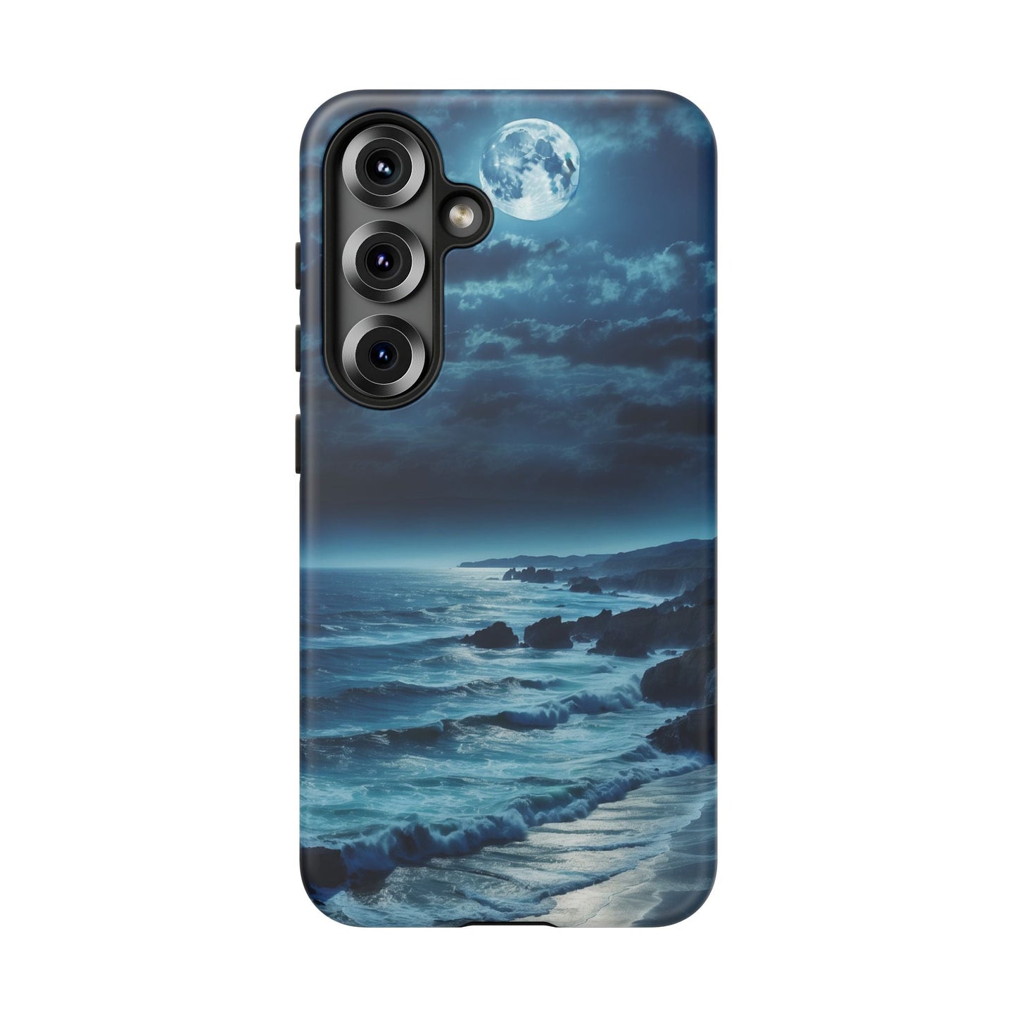 Midnight Ocean Moon - Samsung Galaxy Case - BOGO Cases