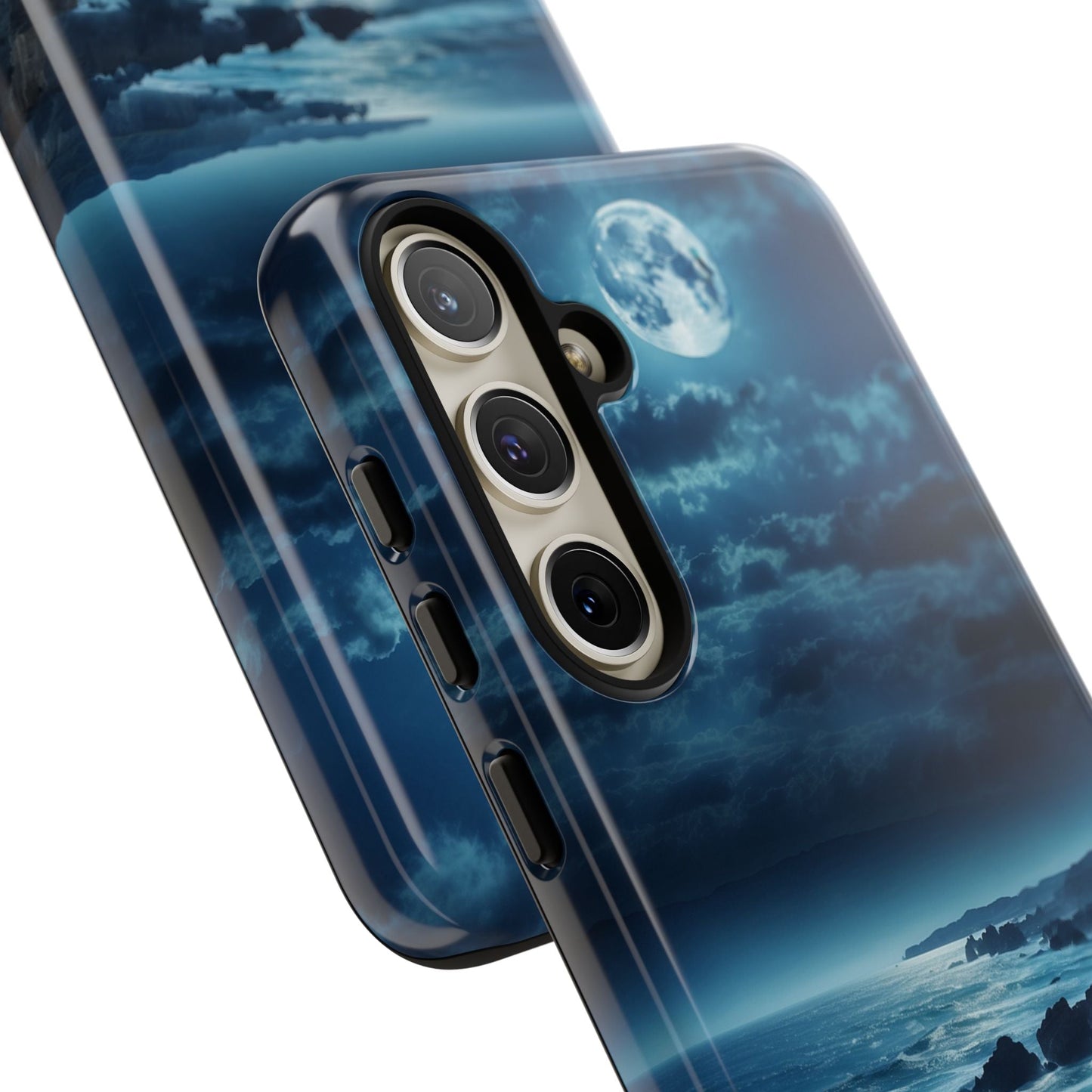 Midnight Ocean Moon - Samsung Galaxy Case - BOGO Cases