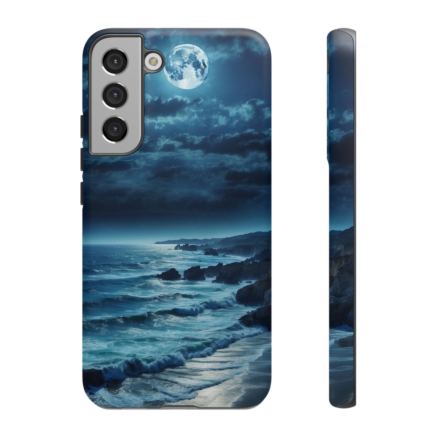 Midnight Ocean Moon - Samsung Galaxy Case - BOGO Cases