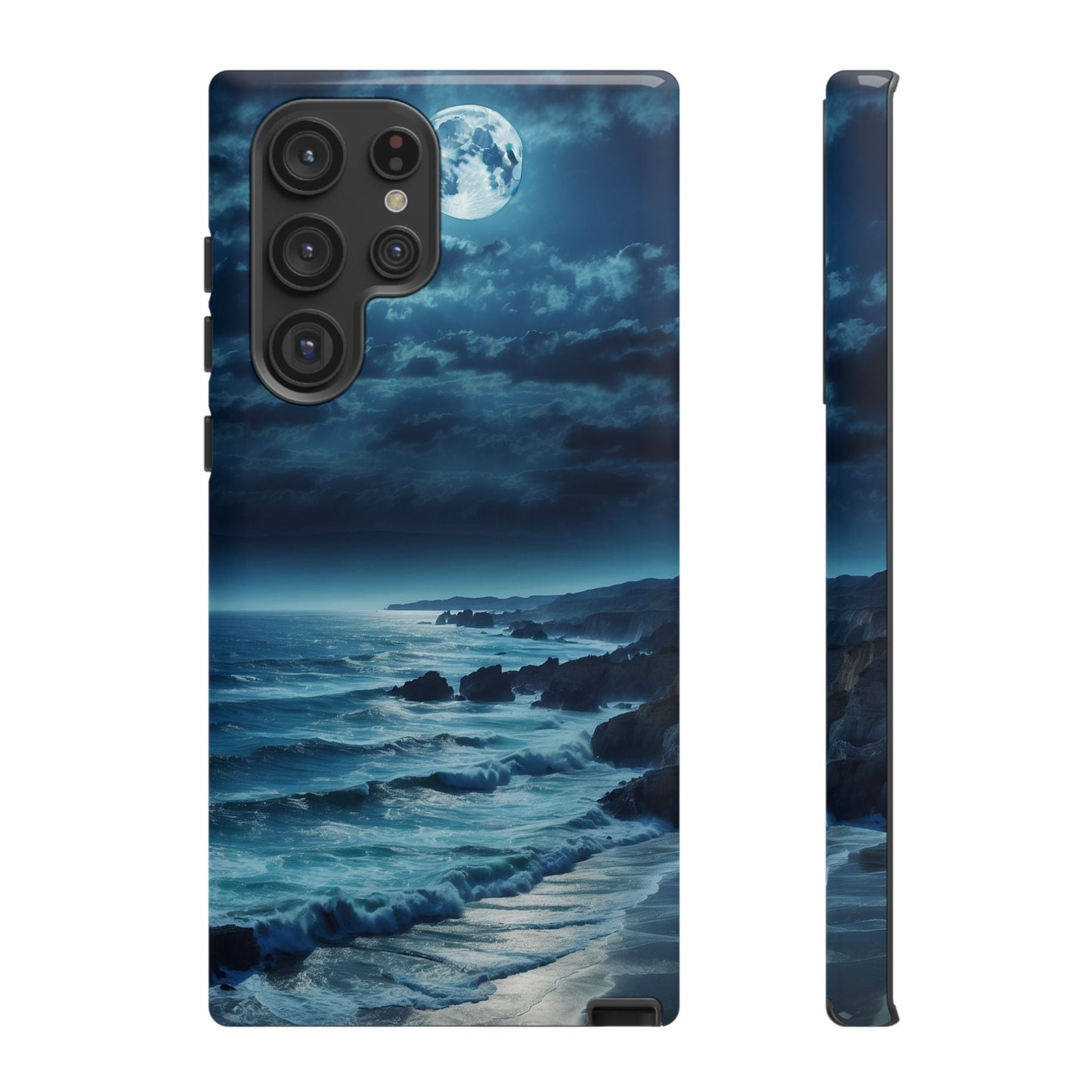 Midnight Ocean Moon - Samsung Galaxy Case - BOGO Cases