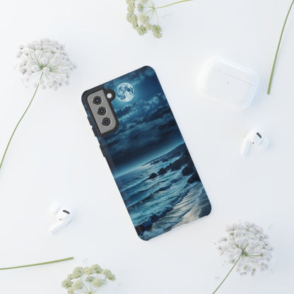 Midnight Ocean Moon - Samsung Galaxy Case - BOGO Cases
