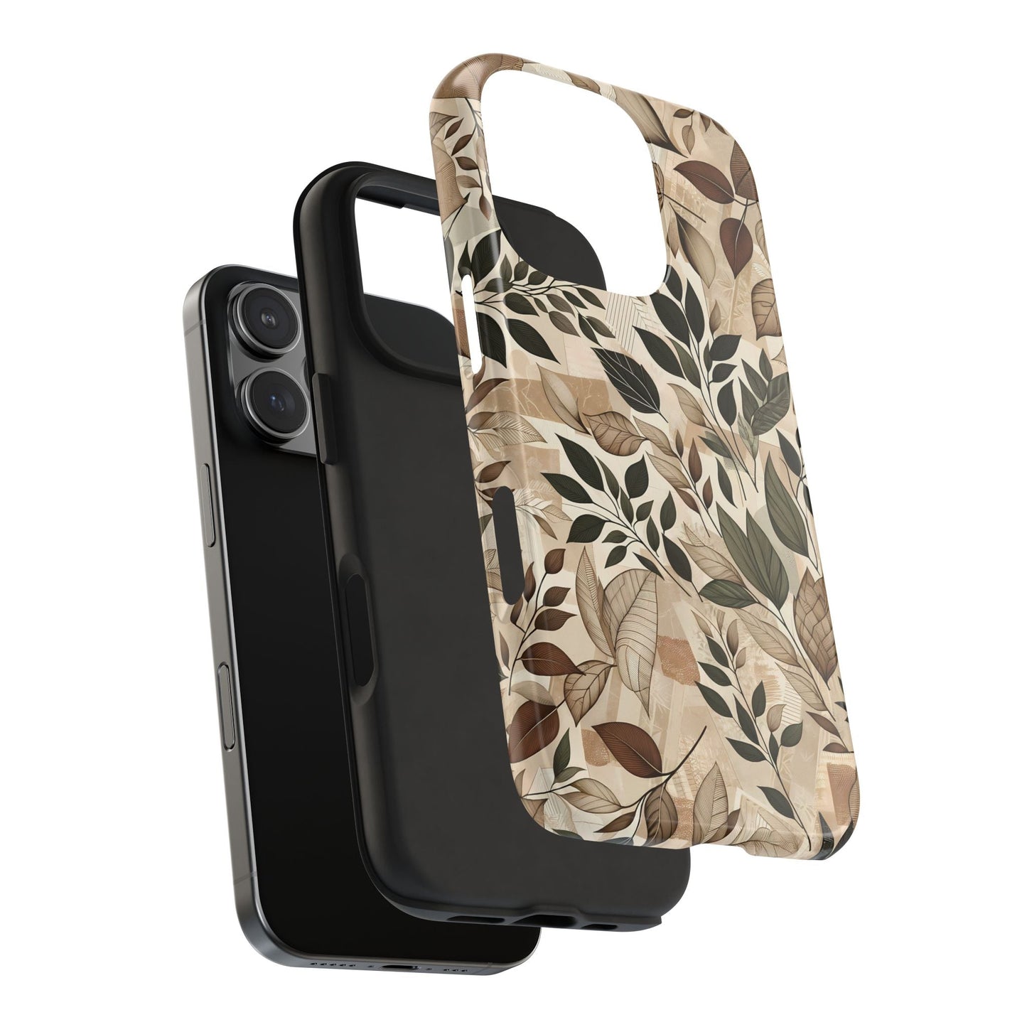 Minimalist Leaf Pattern iPhone Case - BOGO Cases