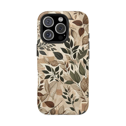 Minimalist Leaf Pattern iPhone Case - BOGO Cases